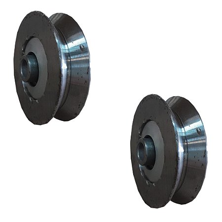 KIT 02 ROLDANA EM V 2.1/2" COM ROLAMENTO