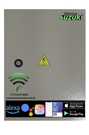 PAINEL PARTIDA WIFI ALEXA TRIFASICA PDTC 220V 7,5CV 23-23A