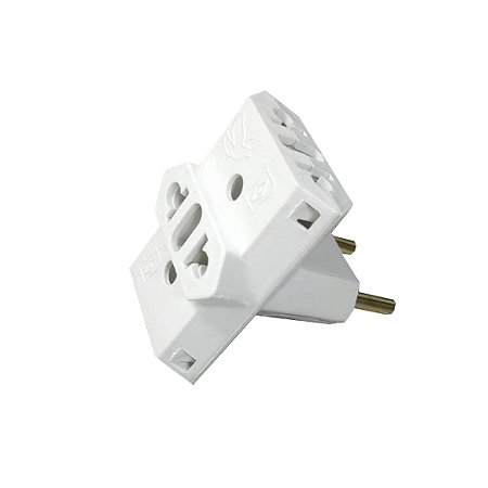 PINO ADAPTADOR TIPO T 10A BRANCO UNIVERSAL