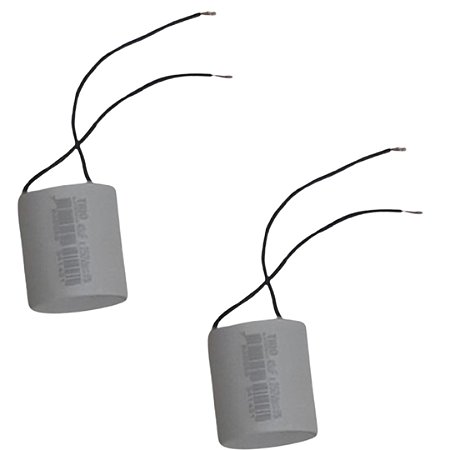 KIT 2 CAPACITOR 100X250V 2 FIOS METALIZADO TRI