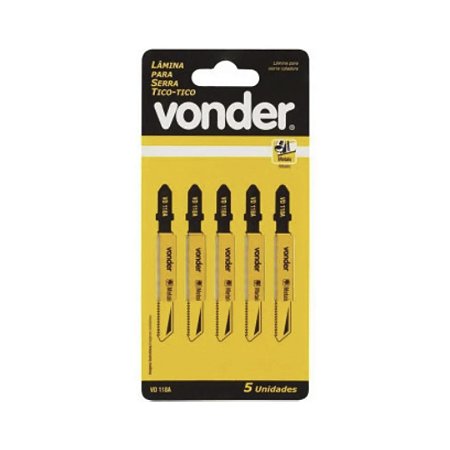 LAMINA P/ SERRA TICO-TICO VD 118A C/5 VONDER