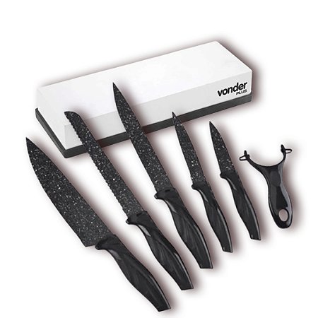 KIT PEDRA AFIAR 6" 2000 VONDER PLUS + JOGO FACAS