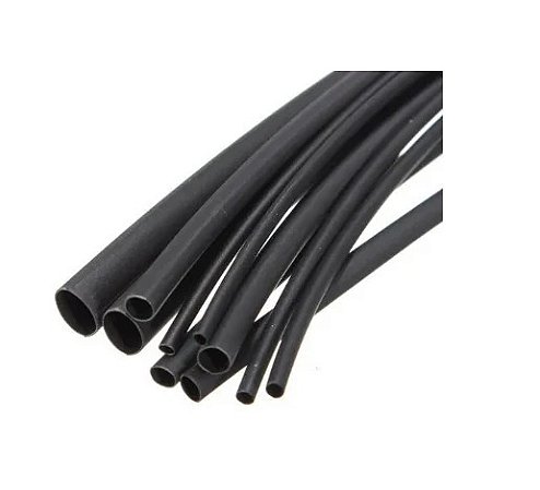 KIT 10 METROS TERMO RETRATIL 4.0MM PRETO  SIBRATEC