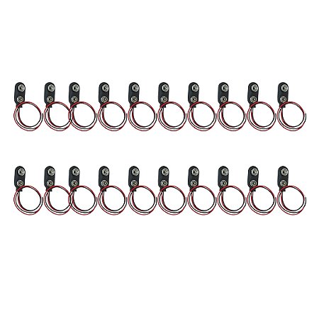 KIT 20 CLIP BATERIA 9V HORIZONTAL