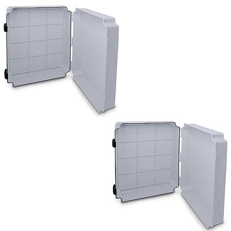 KIT 2 CAIXA PLASTICA MULTIUSO C48-38-17C (EXTRA GRANDE)