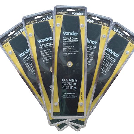 KIT 5 LAMINA 2 PONTAS ROCADEIRA  350X20,0X2,0MM VONDER