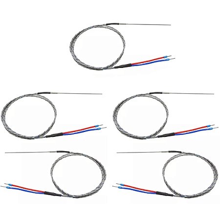 KIT 5 TERMOPAR TIPO J MINERAL INOX  3X100MM 2M WJE