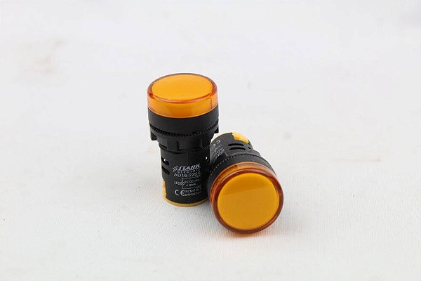 SINALEIRO LED 22MM 24V AMARELO LUKMA