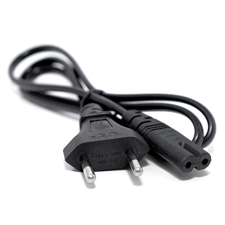 CABO DE FORCA TIPO 8 MINI COM TOMADA