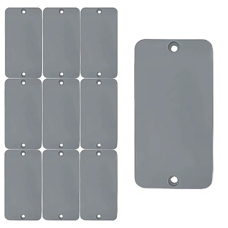KIT 10 TAMPA PVC CINZA CEGA 1" MASSTER