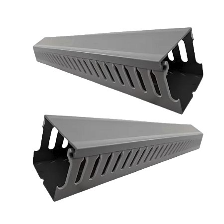 KIT 2 CANALETA ABERTA CINZA 30X30 STARK