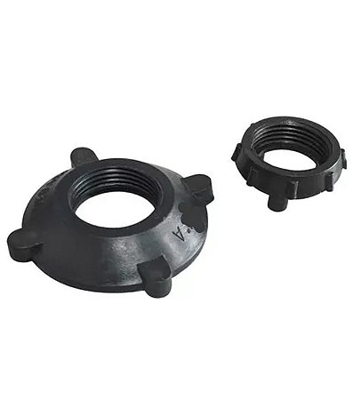 KIT 10 ARRUELA PVC 3/4" PRETO