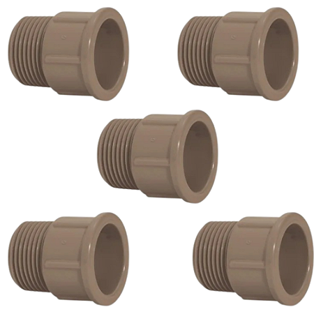 KIT 5 ADAPTADOR CURTO SOLDAVEL 32MMX1" AMANCO