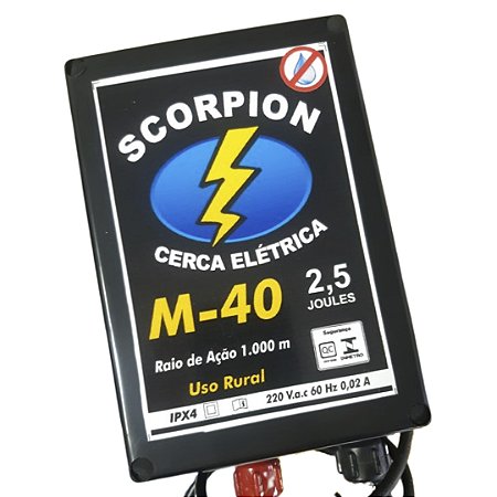 ELETRIFICADOR CERCA M-40 220 V.C.A SCORPION