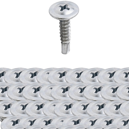 KIT 100 PARAFUSO BROCANTE FLANG PHILIPS 4.2X16MM TITANIUM