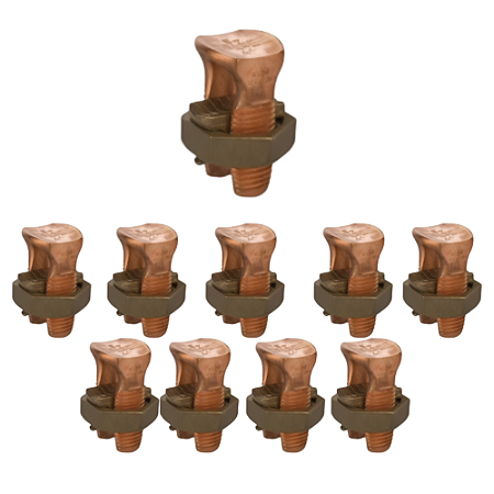 KIT 10 CONECTOR SPLIT BOLT PARAF FENDIDO 25MM MCI