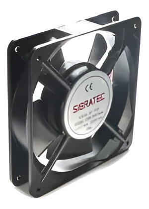 VENTILADOR 12 X 12 X 2.5CM 110/220V COM CARCACA DE PLASTICO SIBRATEC