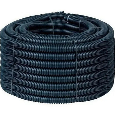 KIT 10MT ELETRODUTO CORRUGADO CINZA/PRETO (A) 1/2