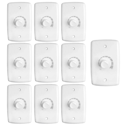 KIT 10 CONTROLE VENTILADOR DIMER LUZ 4X2 1000 W BIVOLT 326 RIMA
