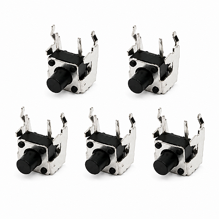 KIT 5 CHAVE TACTIL 3X6MM 2TERMINAIS SMD PARA PLACA