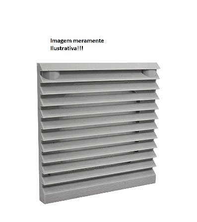 VENEZIANA C/ FILTRO P/ MICROVENTILADOR 150X150 - 120X120
