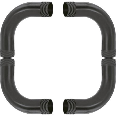 KIT 4 CURVA 90 DE PVC ROSCA PRETO 2"