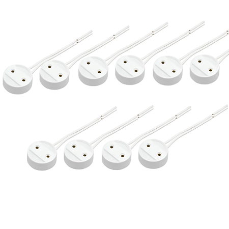 KIT 10 SOQUETE FLUOR LAMP TUBULAR T8  C/ RABICHO