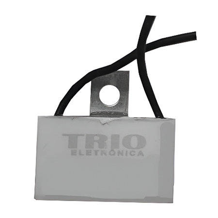 CAPACITOR 2X250/400V QUADR 2 FIOS METALIZADO CHAPA TRIO
