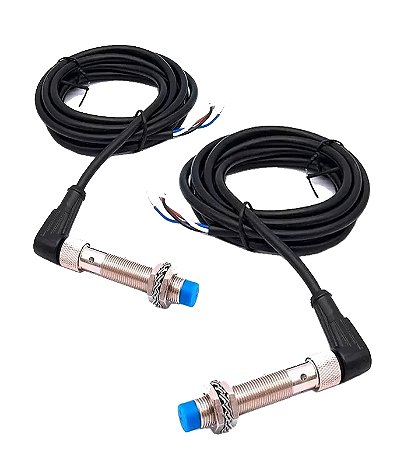 KIT 2 SENSOR INDUT LM12-3002PCT PNP 4FIO (FACEADO) C/ CONECT LUKMA