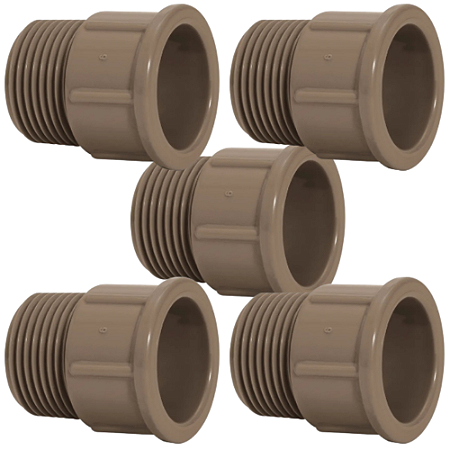 KIT 5 ADAPT CURTO SOLD 20MMX1/2" PLASTUBOS 96006