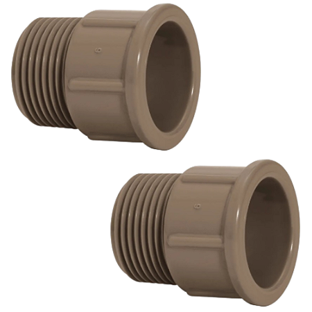 KIT 2 ADAPTADOR CURTO SOLD 20MMX1/2" PLASTUBOS 96006