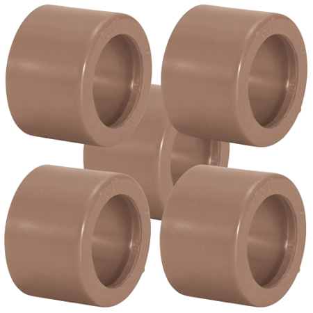 KIT 5 BUCHA REDUÇÃO SOLDAVEL CURTA 25X20MM AMANCO 11531