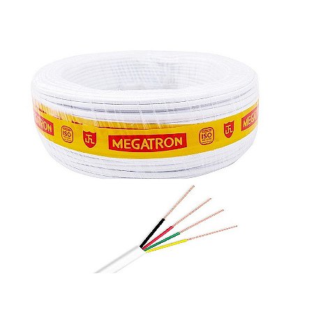 CABO ALARME 4 VIAS (ALUM) CX 0,50 MEGATRON