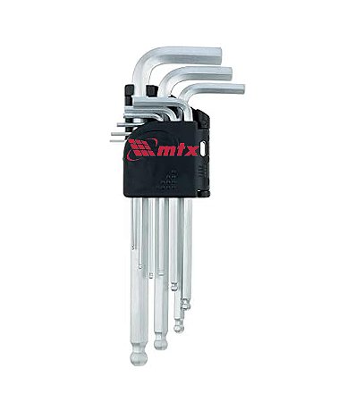 JOGO CHAVE ALLEN LONGA PT ABAULADA 1,5 10MM 9 PCS 112339 MTX