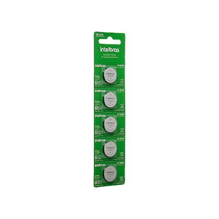 KIT 5 BATERIA LITHIUM CR2025 INTELBRAS