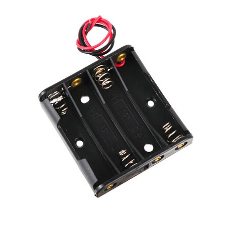 SUPORTE P/4 PILHAS PEQUENA AA CANOA