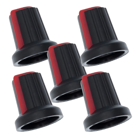 KIT 5 KNOB VERMELHO 14MMX18MM