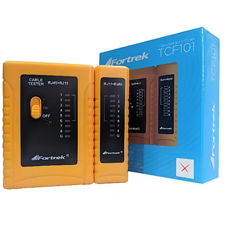 TESTADOR CABOS RJ45/RJ11 TCF101 FORTREK