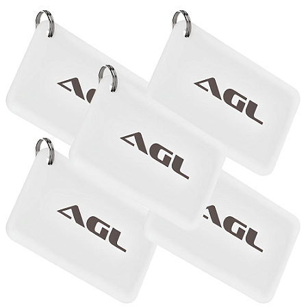 KIT 5 CHAVE DIGITAL RESINADA RFID 125KHZ AGL