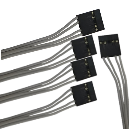KIT 5 CABO FLAT 4 VIAS C/RABICHO AGL