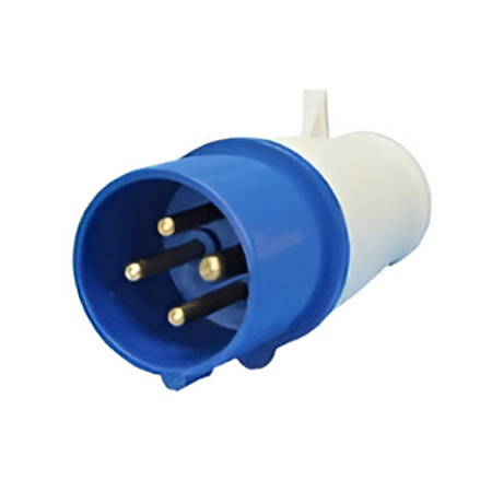 PLUG INDUSTRIAL 3P+T 63A-9H 220V AZUL STARK