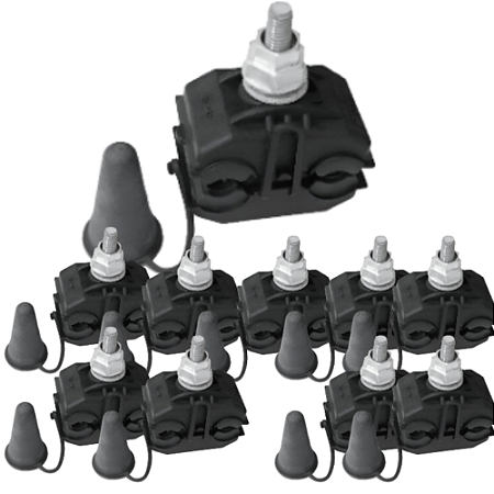 KIT 10 CONECTOR PERFURANTE 70A240MM DERIVAÇÃO 70A240MM