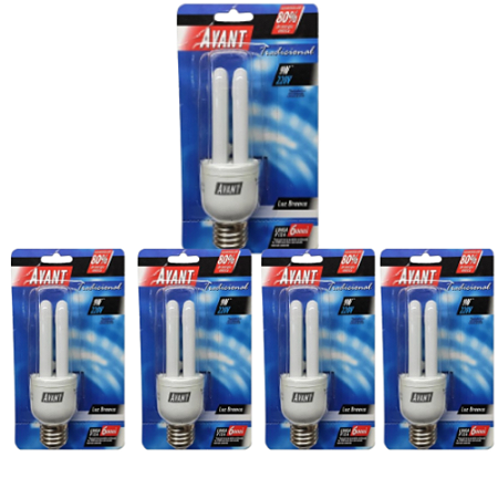 KIT 5 LAMPADAS 9W 220V