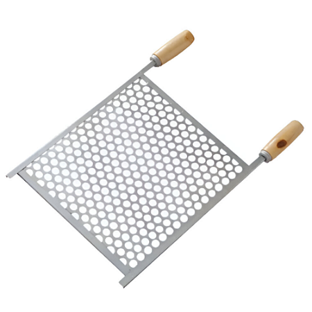 Grelha Churrasco Pequena Aço 33x36 Tela Moeda