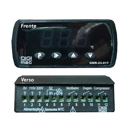 CONTROLADOR TEMPERATURA GMR-23-017 NTC 115/220VCA DIGIMEC