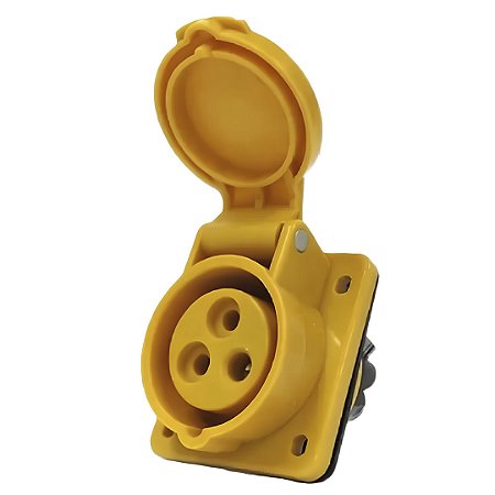 TOMADA INDUST EMBUT 2P+T 16A/4H 110V AM