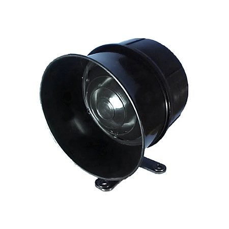 SIRENE PIEZO ELETRICA MEGA 12V PT (MOD ANTIGO)