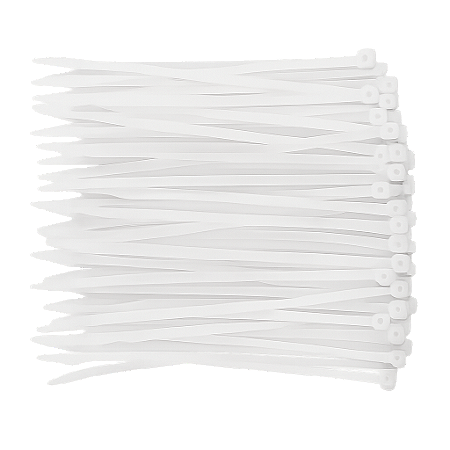 KIT 400 ABRACADEIRA NYLON 28CM 20CM 14CM 10CM BRANCA