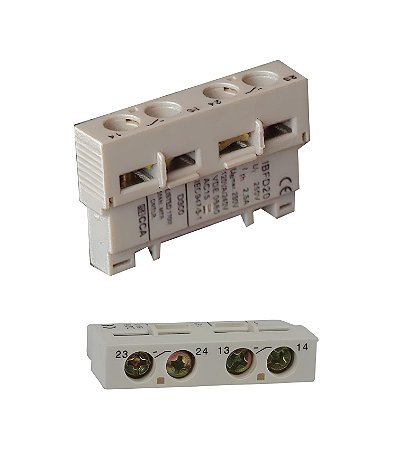 BLOCO DISJUNTOR MOTOR FRONTAL IBFD20 TOP 2NA 0NF SIBRATEC