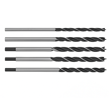 JOGO DE BROCAS 3 PONTAS MADEIRA 6,10,12,13,14MMX300MM MTX